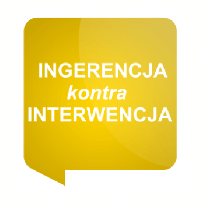 ingerencja kontra interwencja