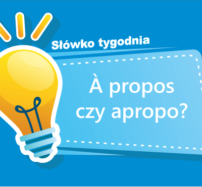A propos czy apropo
