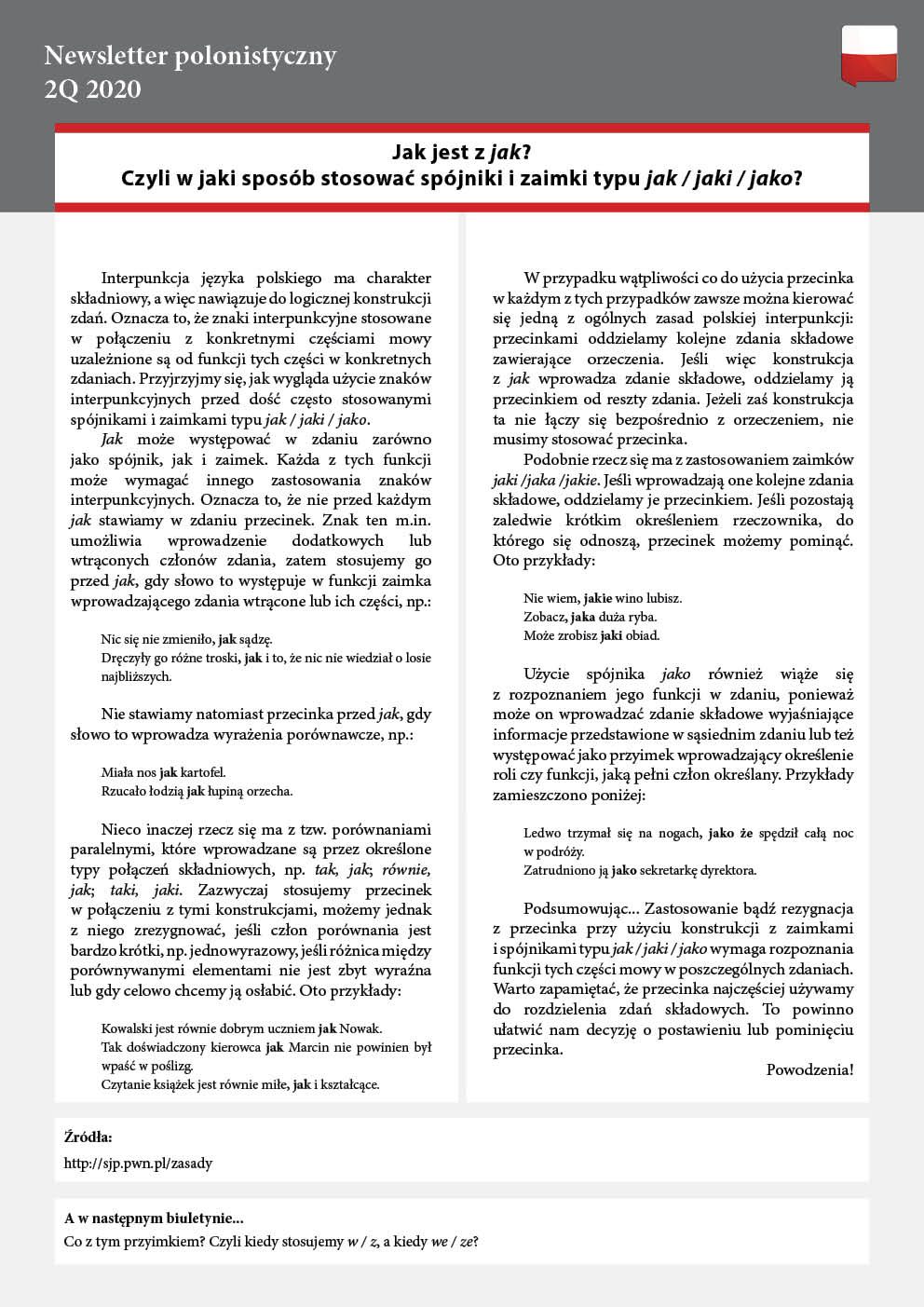Newsletter PL 2020 Q2