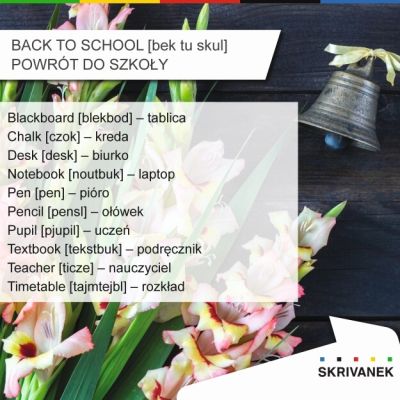 Powrót do szkoły po angielsku