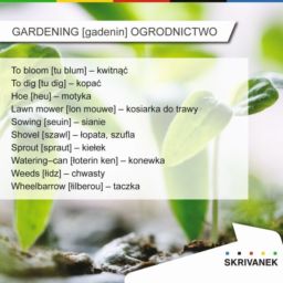 Ogrodnictwo po angielsku