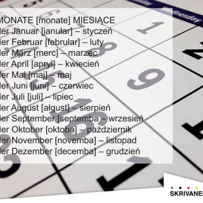 miesiące po niemiecku