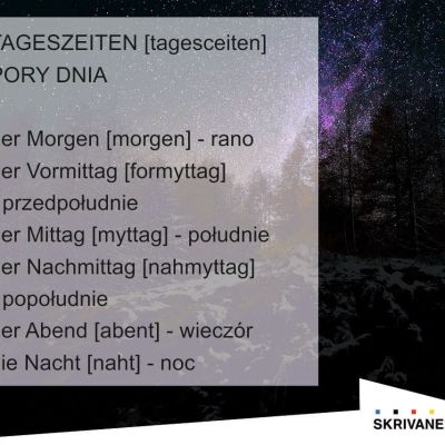 pory dnia po niemiecku