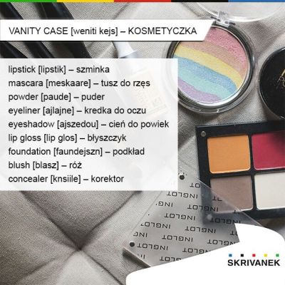 kosmetyczka po angielsku