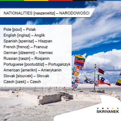 narodowości po angielsku