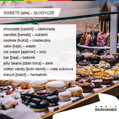słodycze po angielsku