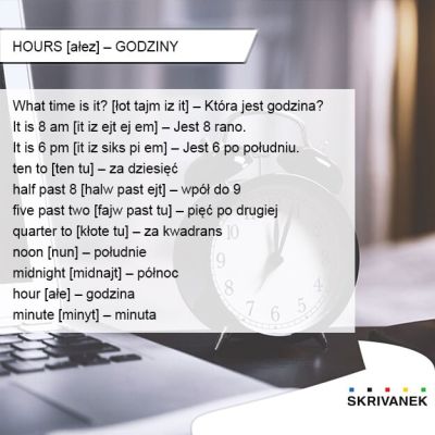 godziny po angielsku
