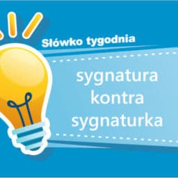 sygnatura kontra sygnaturka