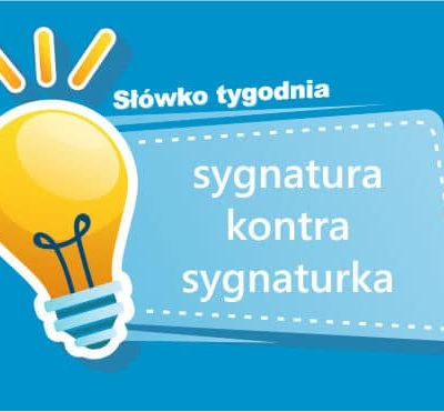 sygnatura kontra sygnaturka