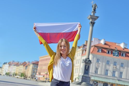 biało-czerwona polska flaga