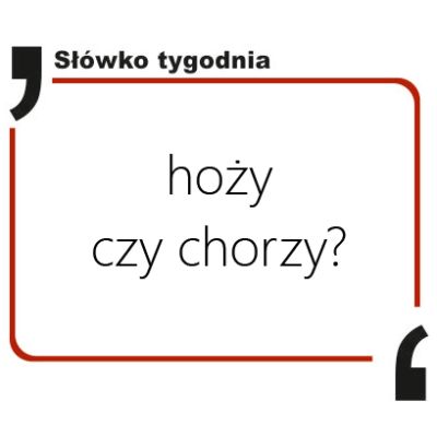 hoży czy chorzy