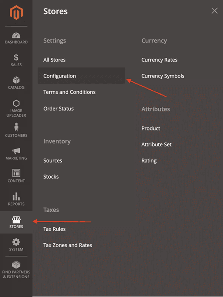 configuration of the language