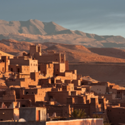 Maroko o zachodzie słońca
