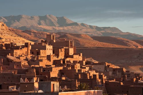 Maroko o zachodzie słońca