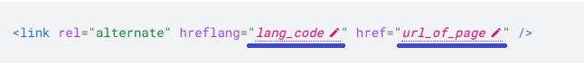 Webflow - website URL, lang code, and more