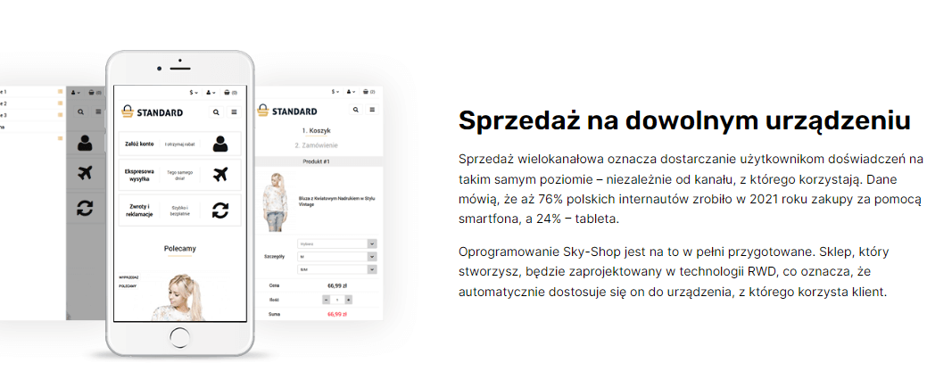 Sklep dostępny na dowolnym urządzeniu dzięki aplikacji