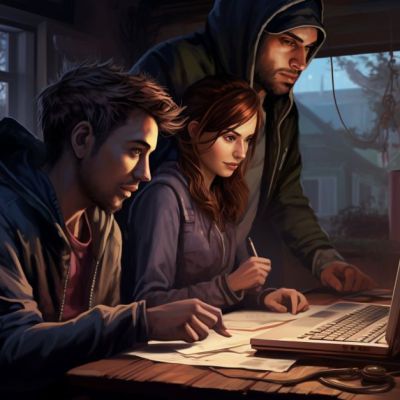playing video games