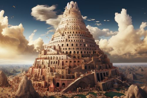 poetic setting inspired fascinating world with the myth of babel