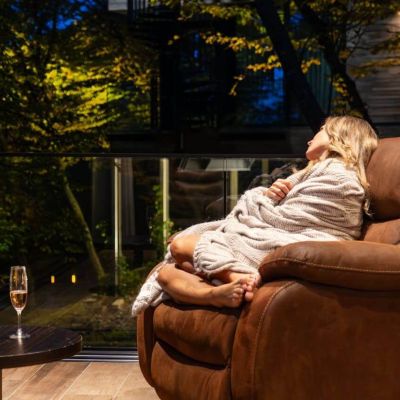 relaks na długie jesienne wieczory na tarasie